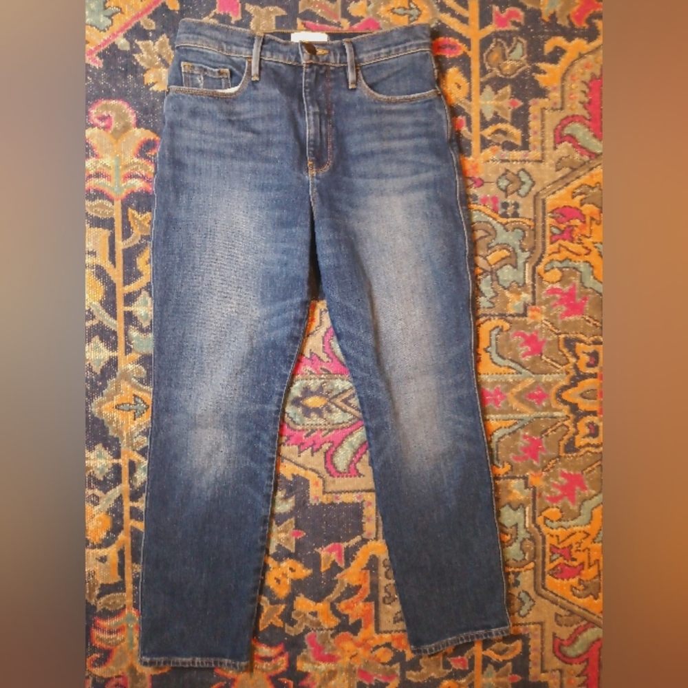 FRAME Le Pixie Sylvie Slender Straight Jeans